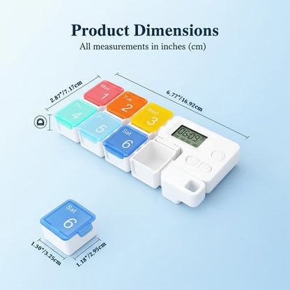 💊7-Day Smart Pill Organizer with Alarm