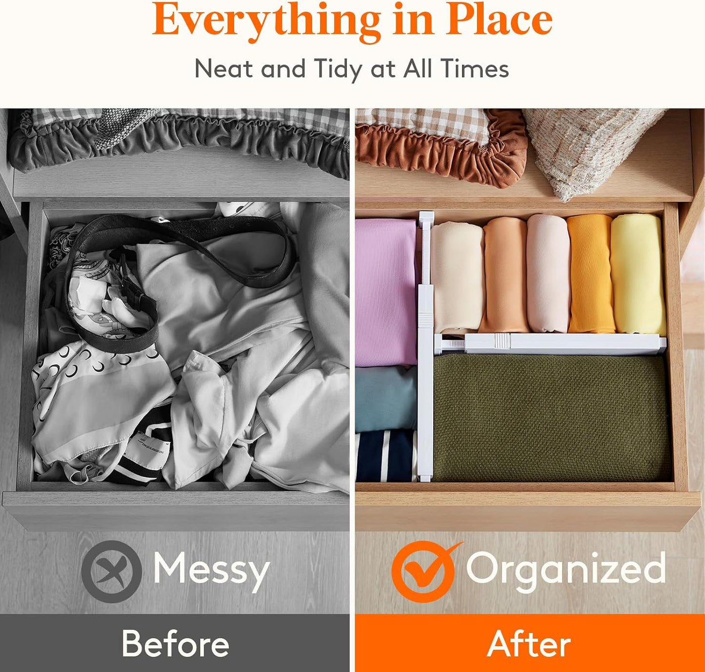 Adjustable Divided Drawer Organizer - BUY 2 GET 1 FREE