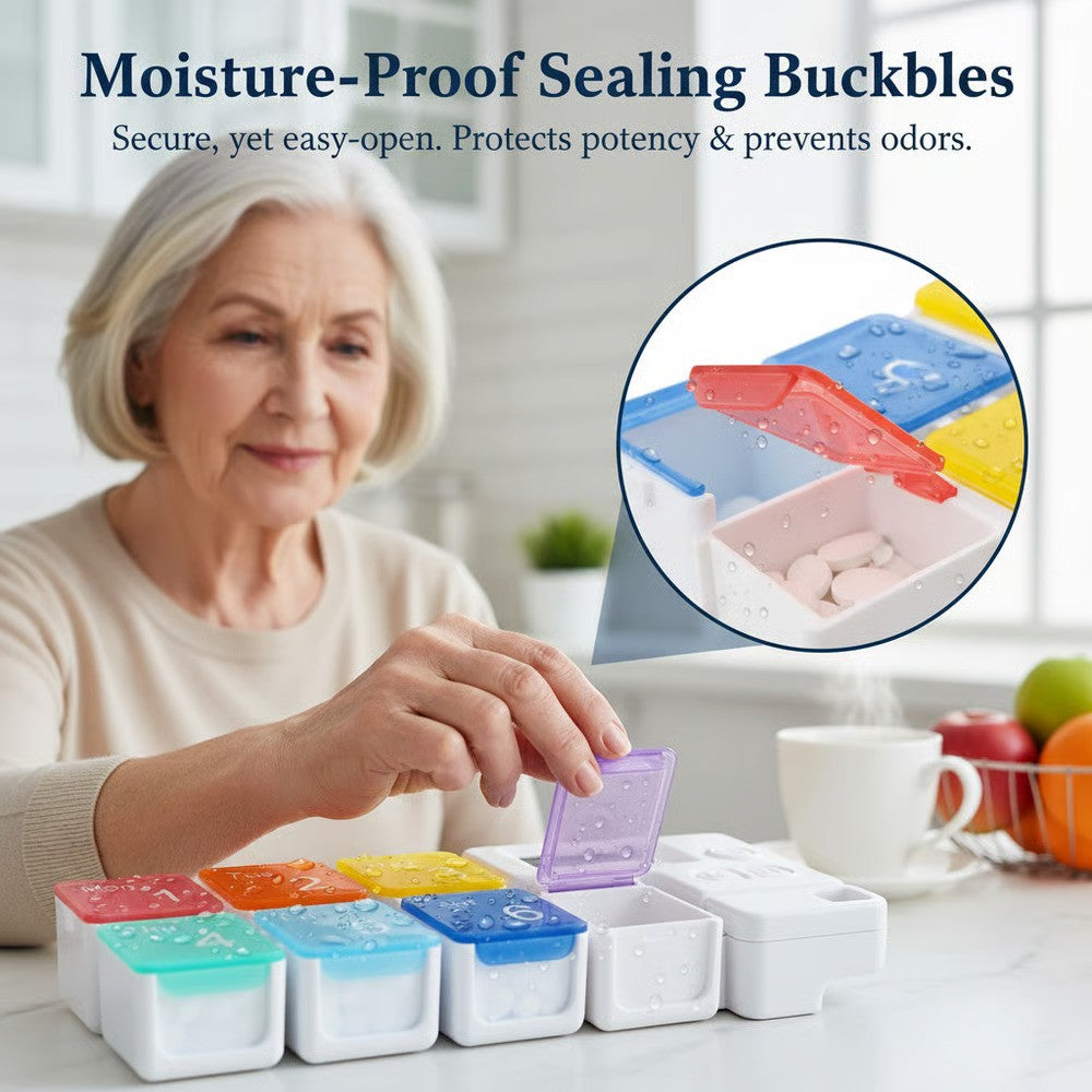💊7-Day Smart Pill Organizer with Alarm