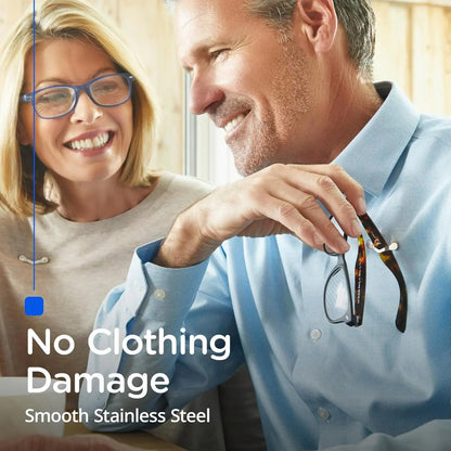 Magnetic Eyeglass Holder for Shirts - Strong Hold for Readers, Sunglasses & Safety Glasses